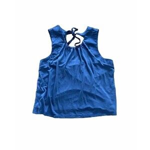 Banana Republic Blue Summer Tank Open Back Size Small